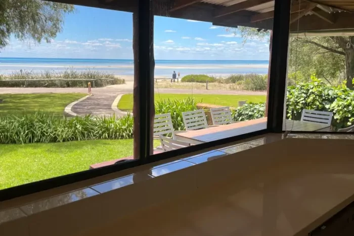 Beach house Dunsborough kitchen view.