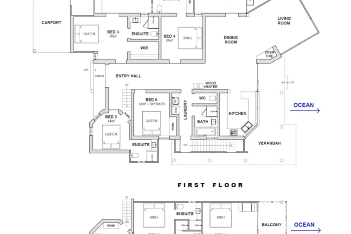 Beach House Dunsborough floor plan